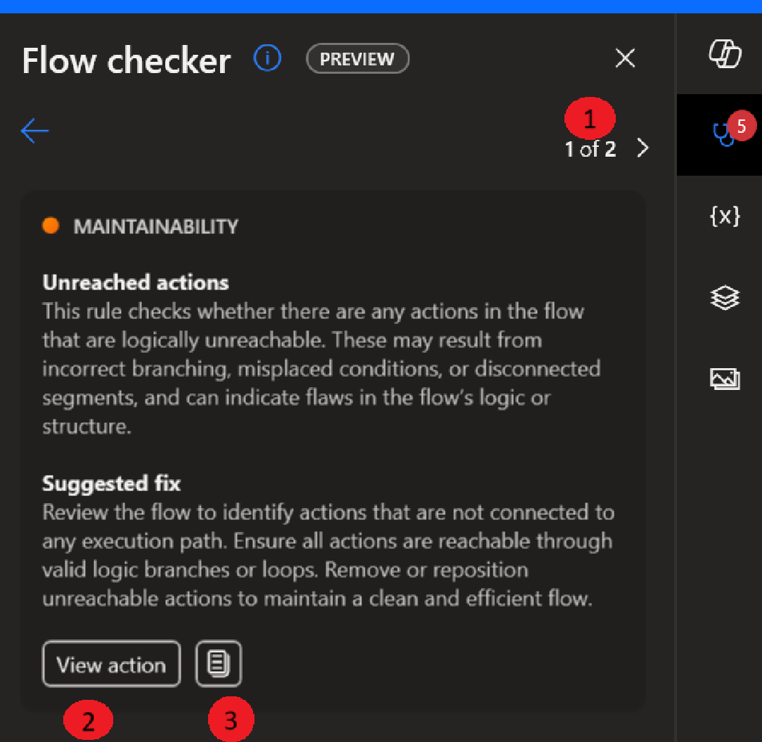 Snímek obrazovky zobrazující podrobnosti pravidla statické analýzy.