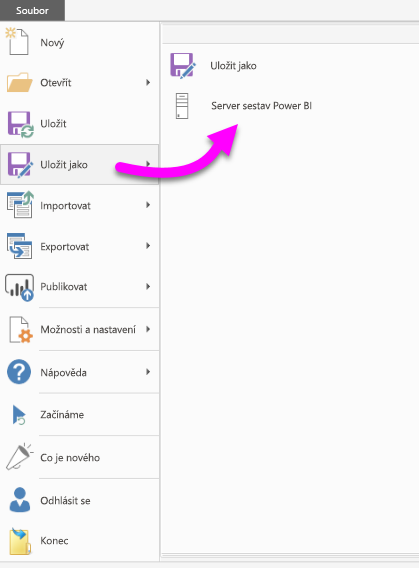 Snímek obrazovky PBI RS Save