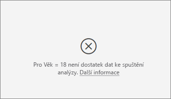 Screenshot of not enough data error message.