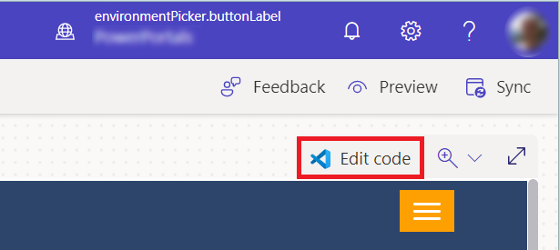 Otevření kódu webu v nástroji Visual Studio Code z návrhového studia.