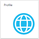 Tlačítko Profil uživatele v Microsoft Entra ID.
