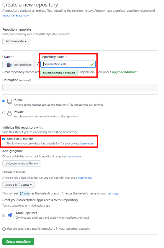 Inicializace úložiště.