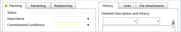 ALM_WIT_Custom_Tabs Custom form showing two groups of 6 tabs