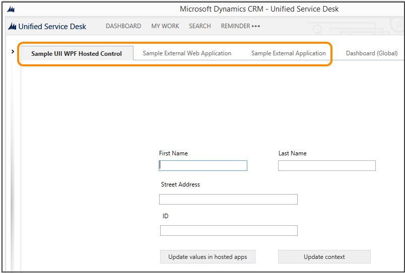 Sample UII WPF hosted control avaiilable