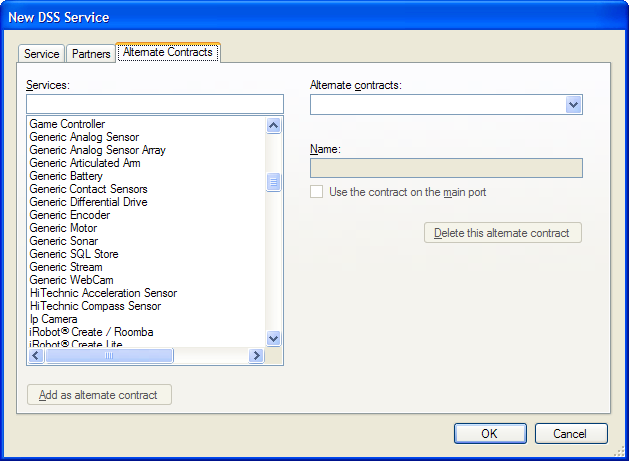 Alternate Contracts Tab