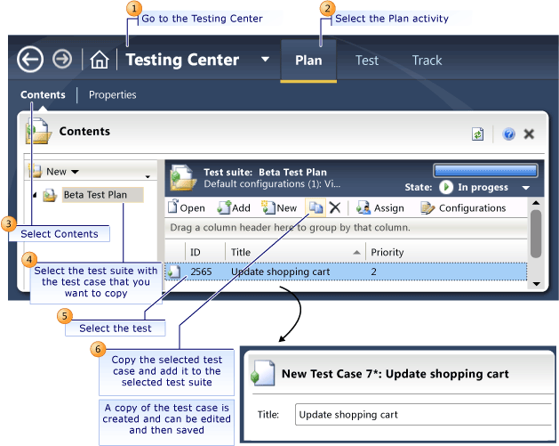 Create a Copy of a Test Case in a Test Suite