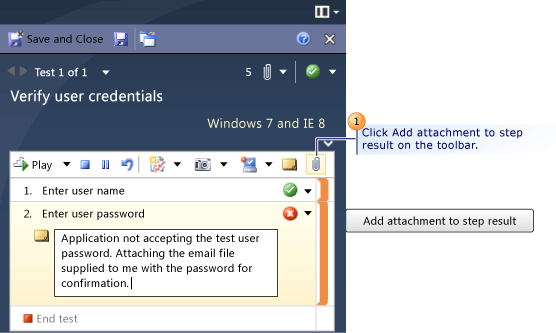 Attaching a document in Test Runner