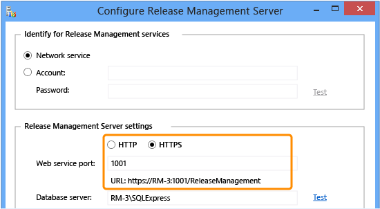 Konfigurace serveru pro správu verzí pro protokol HTTPS