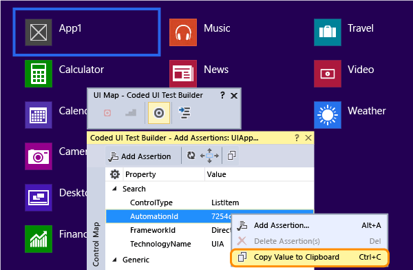 AutomationId zkopírovat do schránky