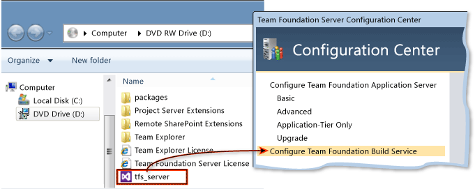 Nainstalujte sestavení Team Foundation Server