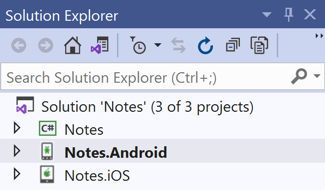 Visual Studio Průzkumník řešení
