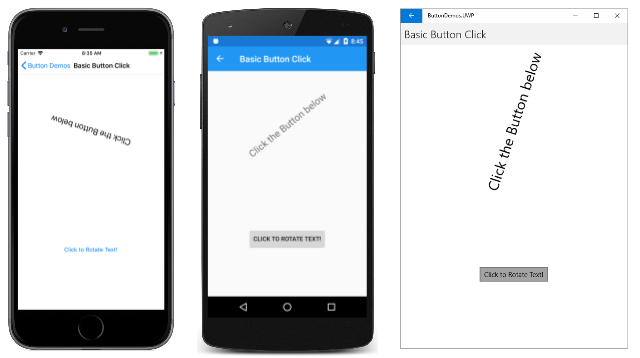 Základní kliknutí na tlačítko Základní kliknutí na tlačítko