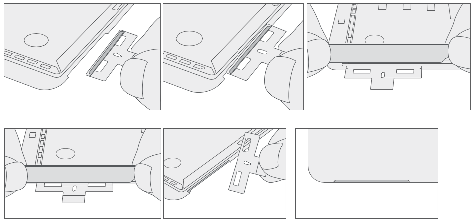 Photo that shows aligning and pressing new speaker mesh into the TDM opening using the clear handle.