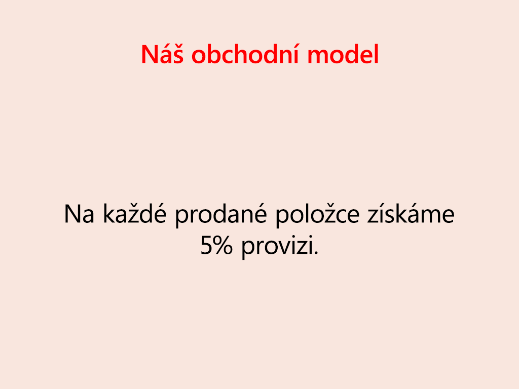 Snímek znázorňující obchodní model společnosti Fabrikam