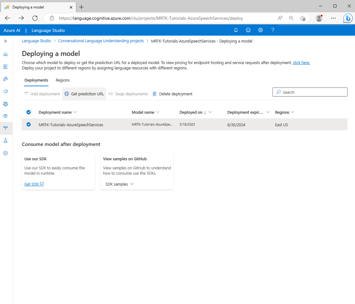 snímek obrazovky stránky pro získání URL pro předpověď