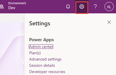 Screenshot of the Settings > Advanced settings area.
