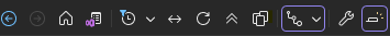Snímek obrazovky s panelem nástrojů Průzkumníka řešení v sadě Visual Studio