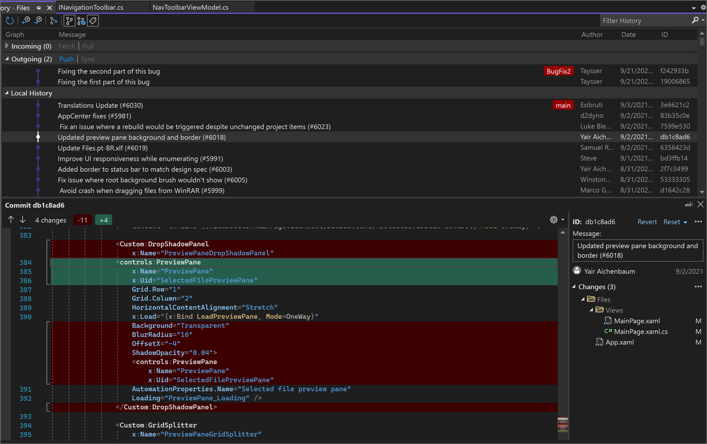 Dialogové okno Podrobnosti potvrzení v sadě Visual Studio 2022