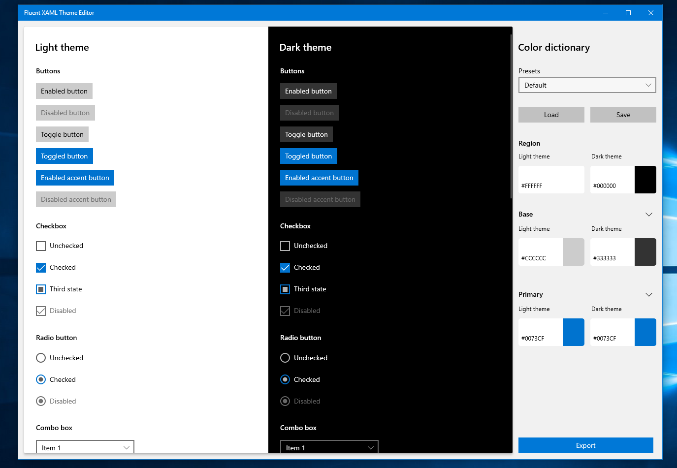 Fluent XAML Theme Editor image