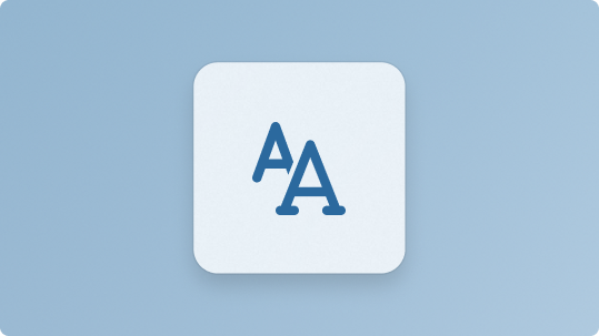 Ikona typografie