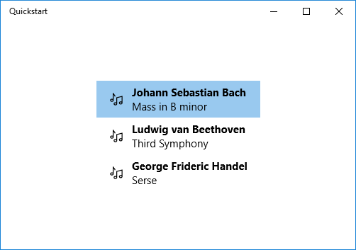 Vytvoření vazby zobrazení seznamu 3