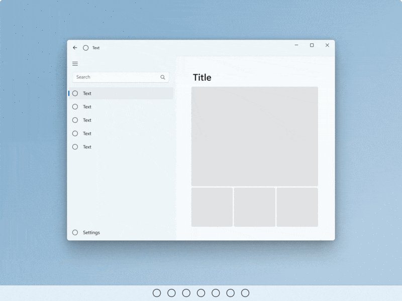 Animovaný obrázek GIF uživatele, který vyvolá dotykovou klávesnici z vyhledávacího pole