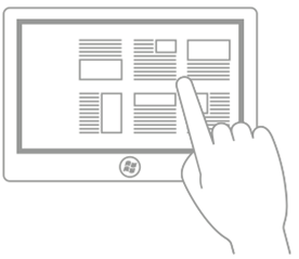 obrázek znázorňující oblast s možností posouvání