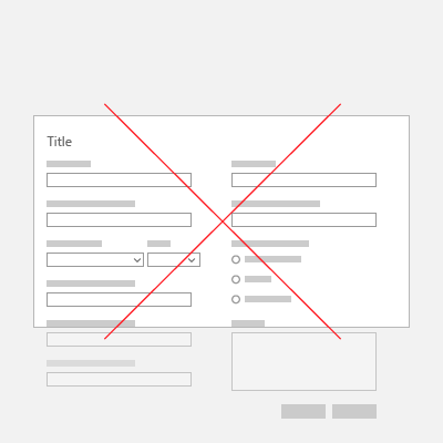formulář se 2 nesprávnými sloupci