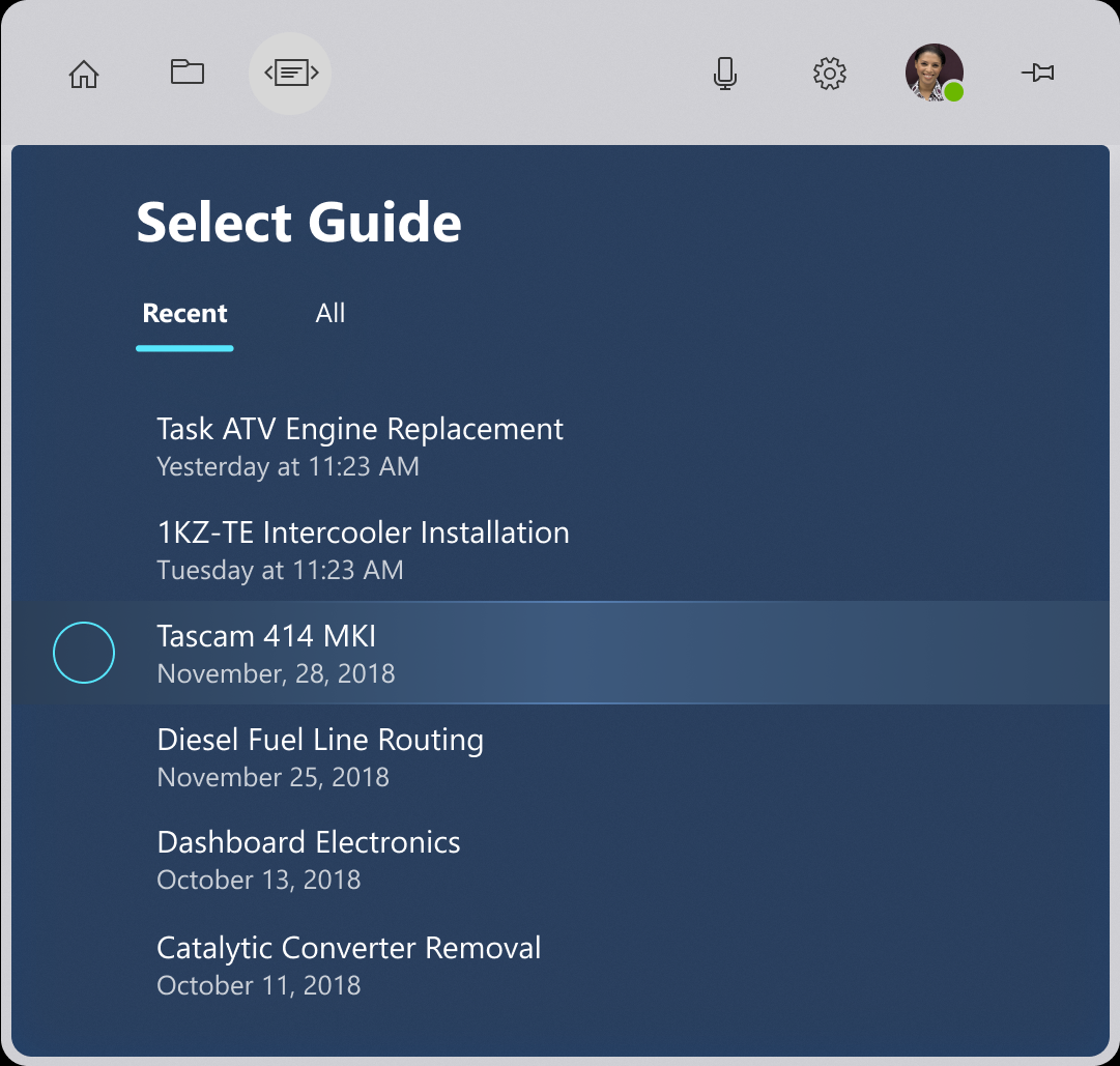 Seznam průvodců microsoftu Dynamics 365