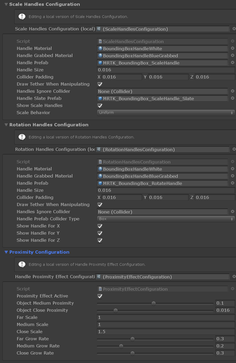 Bounds – ovládací prvek HandleStyles