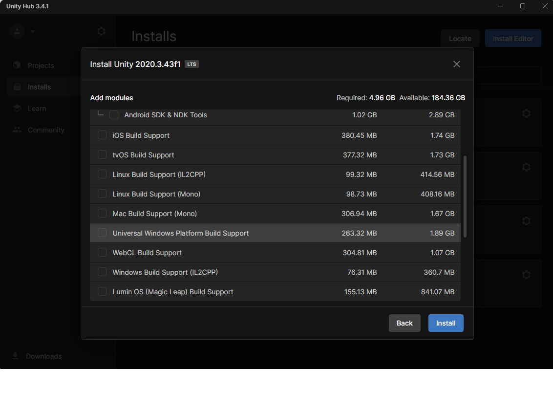 Instalace modulu UPW