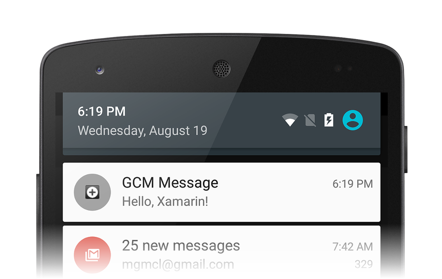 Notification message is displayed