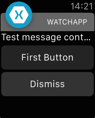 An example notification