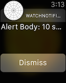 The AlertBody displayed in the Long-Look interface