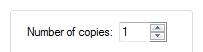 screen shot of 'number of copies' spin control
