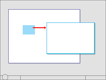 figure of contextual window placed right of object