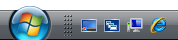 screen shot of quick launch toolbar
