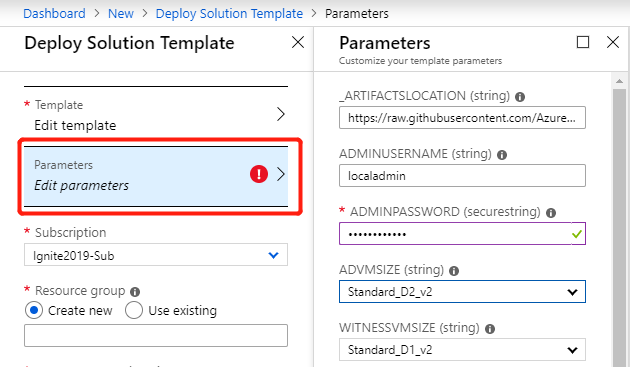 Edit custom deployment parameters Edit parameters in Azure Stack Hub administrator portal