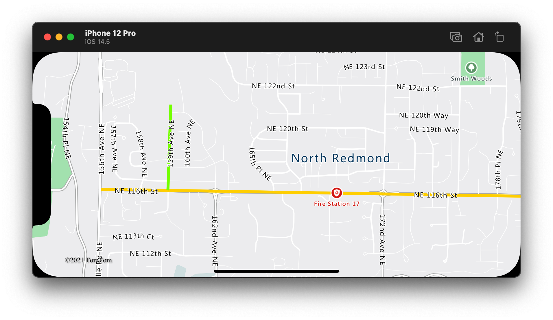 Add a line layer to a map.