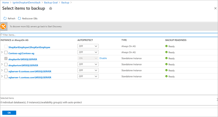 Validate backup readiness