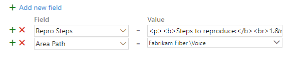 Add syntax into the Repos Steps field.