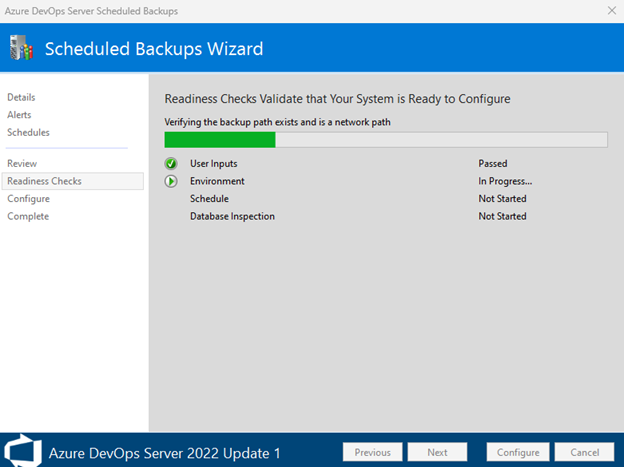 Screenshot shows readiness check-in progress.
