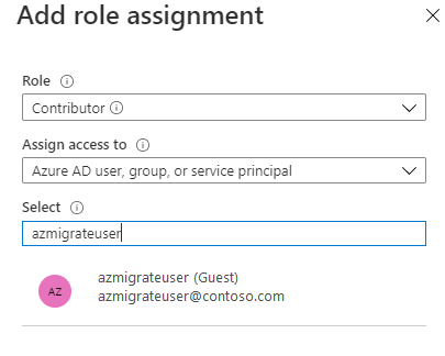 Screenshot that shows the Add role assignment page.