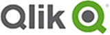 The logo of Qlik.