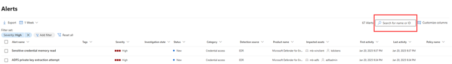 Fremhævning af søgelinjen i køen Beskeder