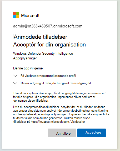 Tilladelser skal angives.