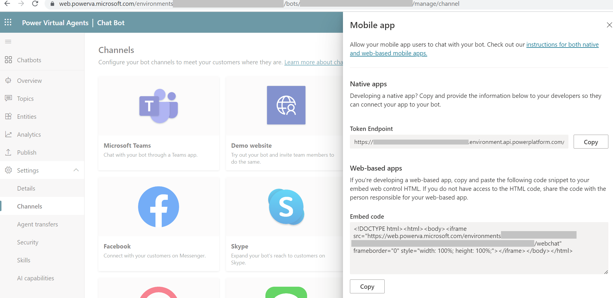 Find bot ID of Microsoft Copilot Studio bot