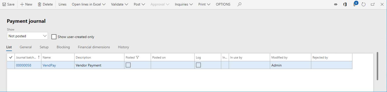 Side med betalingskladde.