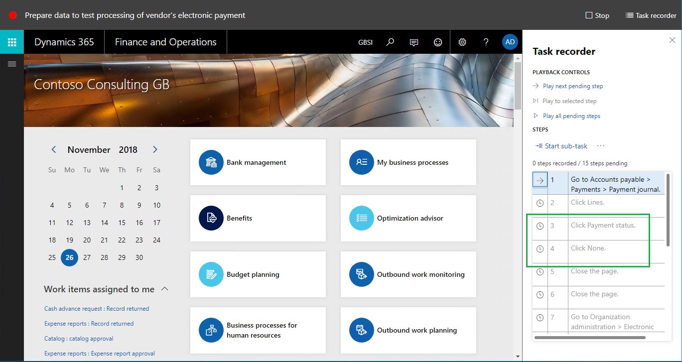 Opgaveregistrering trin 3 til 4.