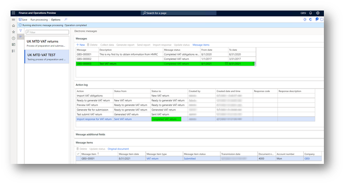 Submitting VAT returns to HMRC.